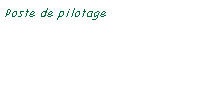 Zone de Texte: Poste de pilotage